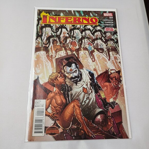 Inferno 4 Marvel Comics 2015 VF/NM Secret Wars Battleworld X-Men - Picture 10 of 14